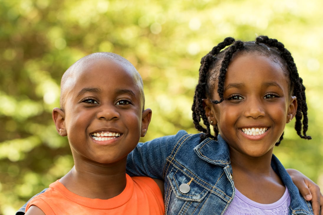 Happy African American Family