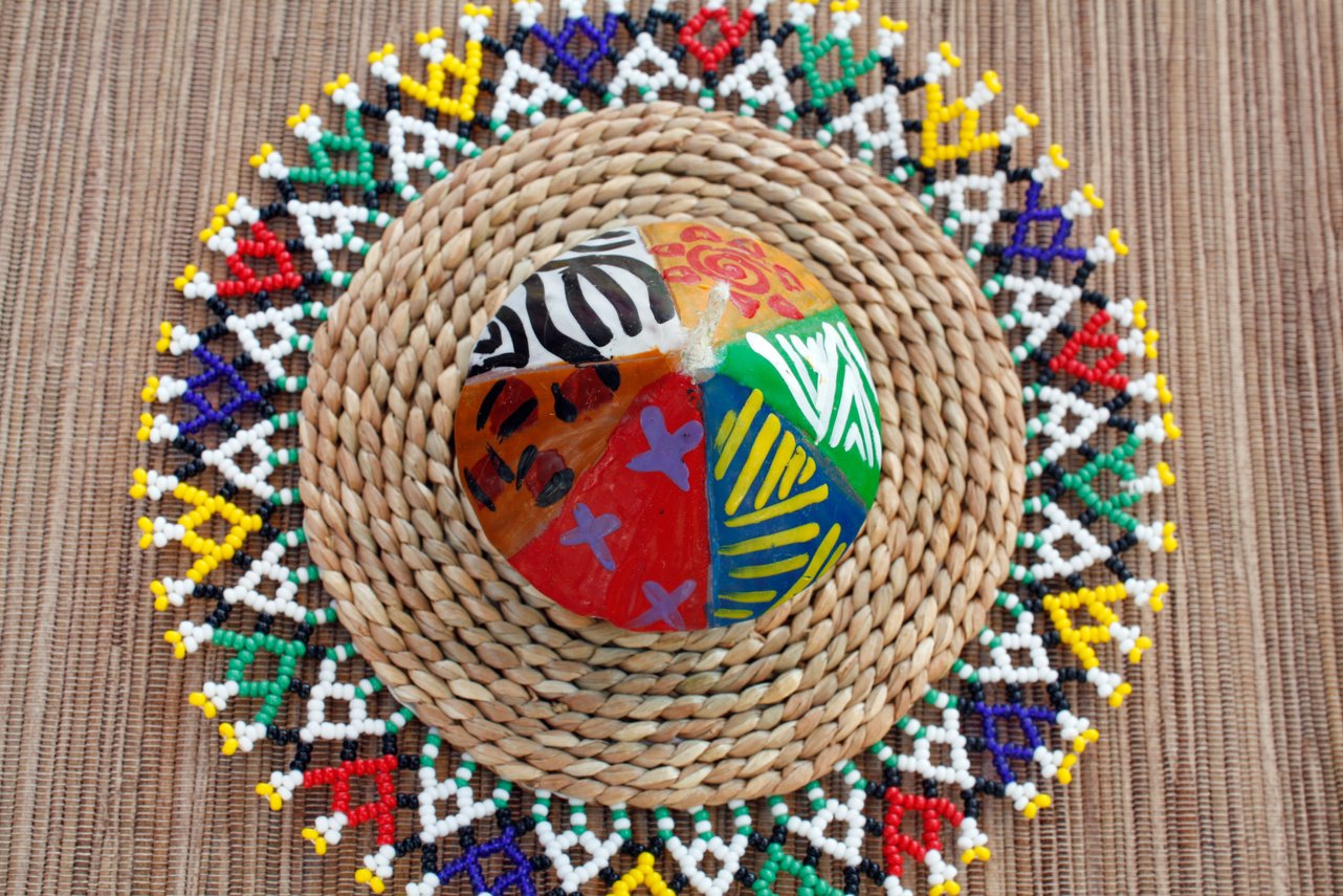 african ndebele candle